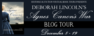 Agnes Canon's War book tour banner