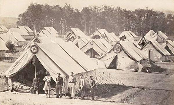 Camp Letterman tents