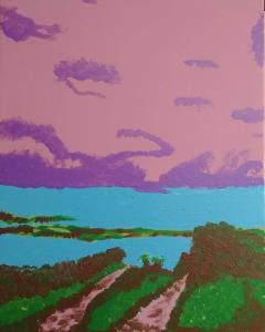 My Two Journeys Home Art Piece on Canvas