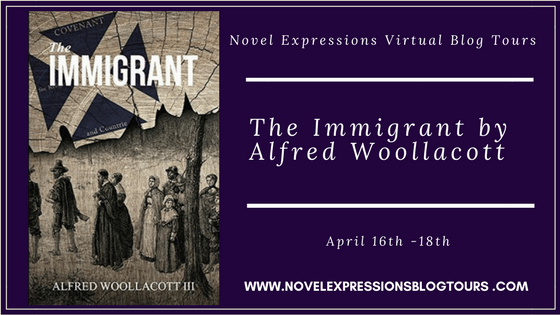 The Immigrantby Alfred Woollacott (1) Blog Tour Banner