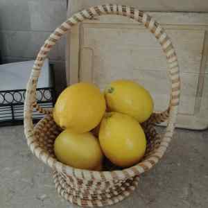 basket of lemon water