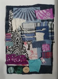 Kite Textile Collage