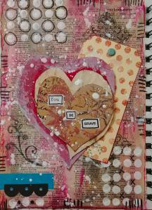 A You Be Brave Mixed Media Page II