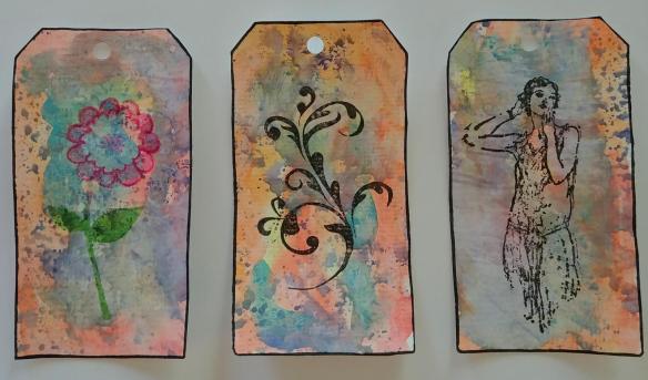 Artsits Tags with watercolors